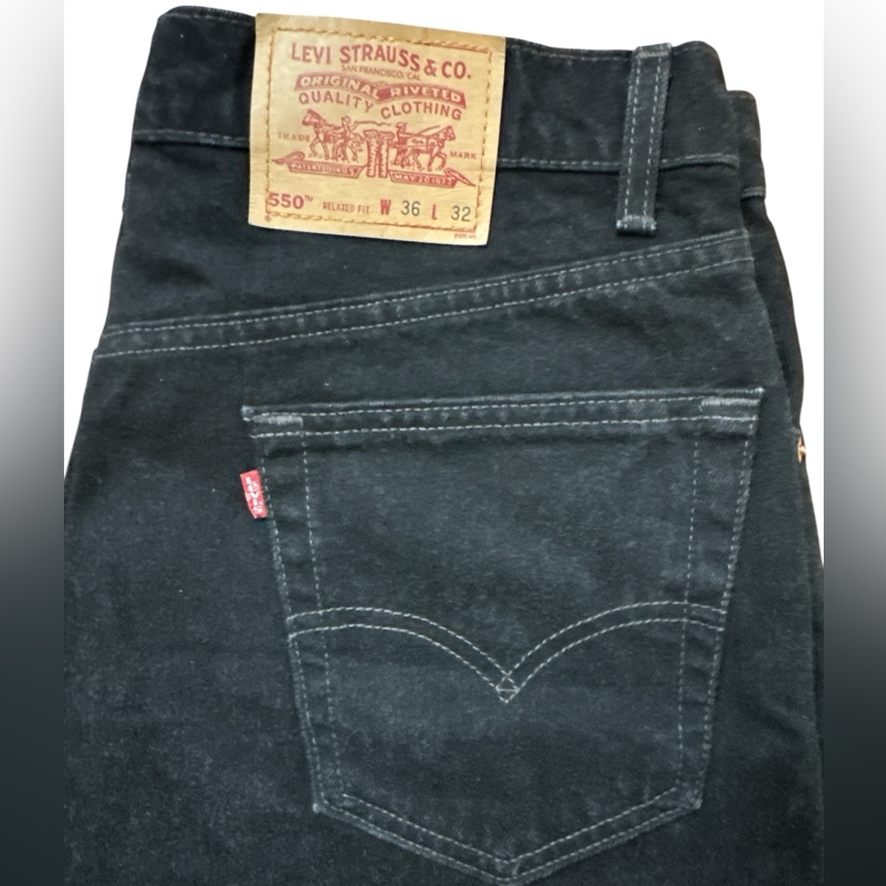 Vintage Levi’s 550 Men’s‎ Black Denim Size 36x32 Relaxed Fit USA Made 90’s Jeans